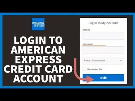 american express credit cards log in.